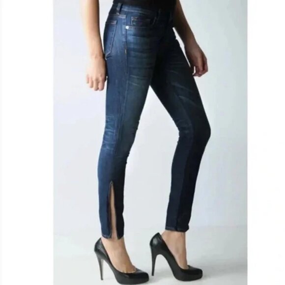 J Brand the deal skinny Straight Leg Low Rise Ankle Zip Jeans 25 Womens 28x28 - Picture 1 of 16